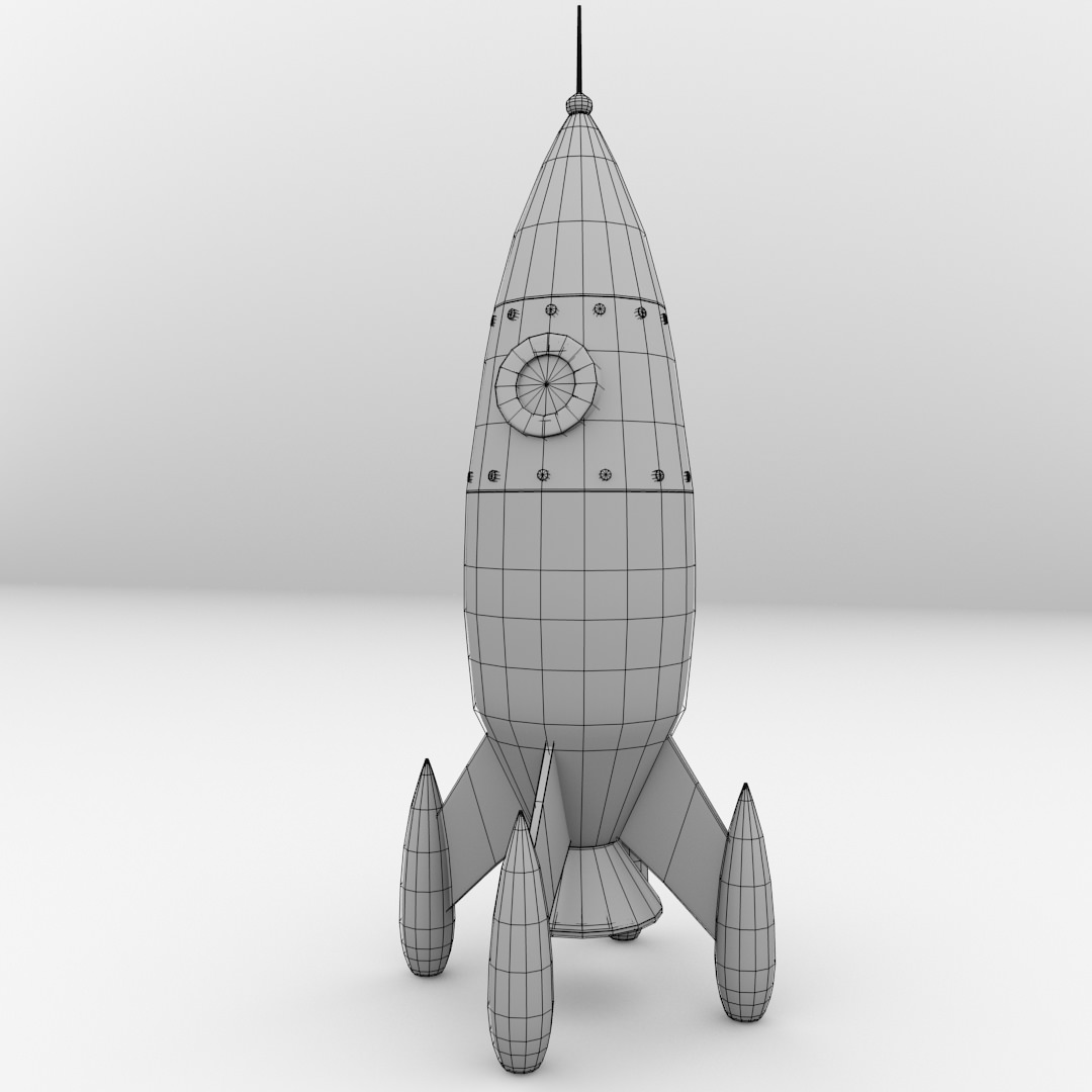 retro-rocket-3d-model-3ds-fbx-blend-dae.